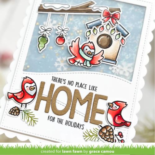 Lawn Fawn - Stamps - Winter Birds Add-On