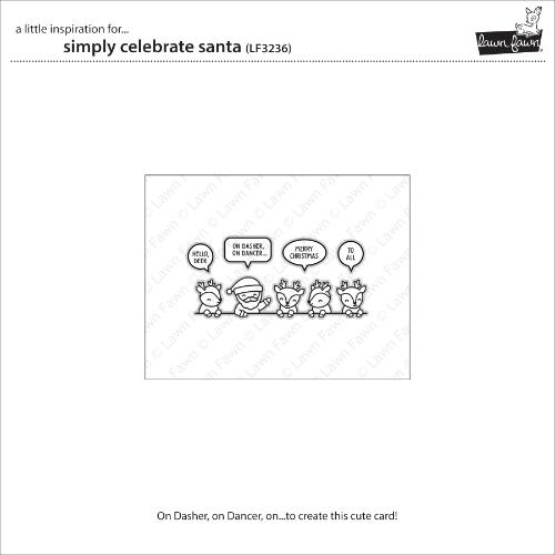 Lawn Fawn - Stamps - Simply Celebrate Santa