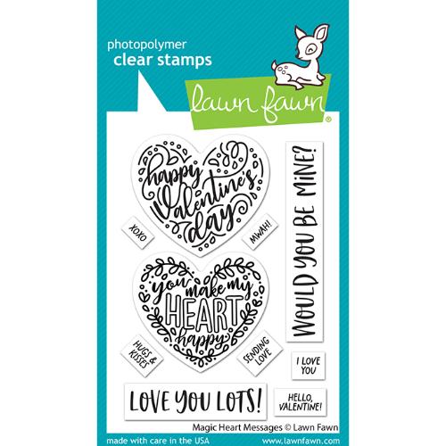 Lawn Fawn - Stamps - Magic Heart Messages