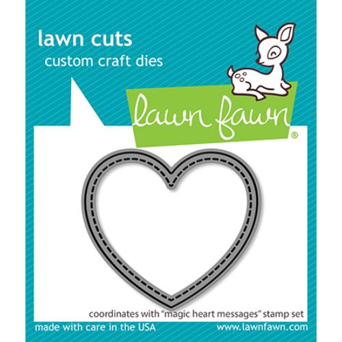 Lawn Cuts - Magic Heart Messages Dies