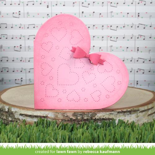 Lawn Cuts - Heart Pouch Dotted Hearts Add-On Die