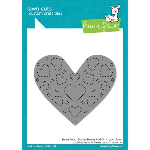 Lawn Cuts - Heart Pouch Dotted Hearts Add-On Die