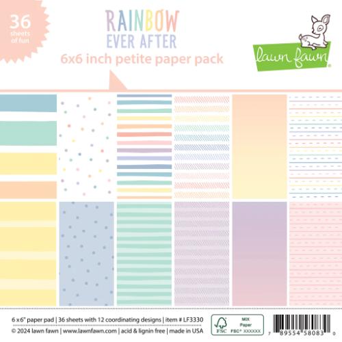 Lawn Fawn - Paper - Rainbow Ever After - Petite Paper Pack