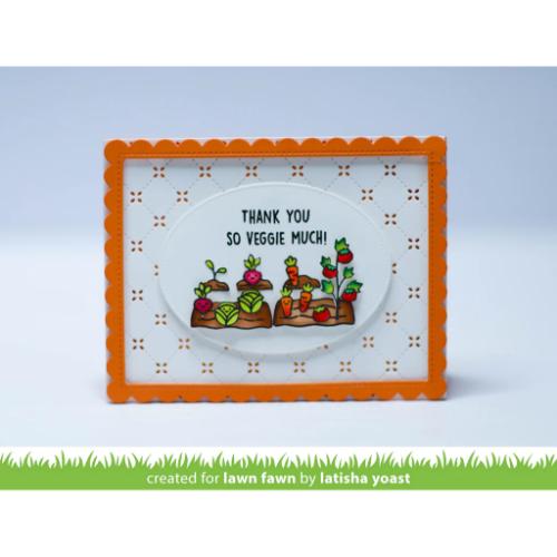 Lawn Fawn - Stamps - Veggie Happy Add-On