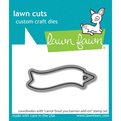 Lawn Fawn - Lawn Cuts - Carrot 'bout You Banner Add-On Die