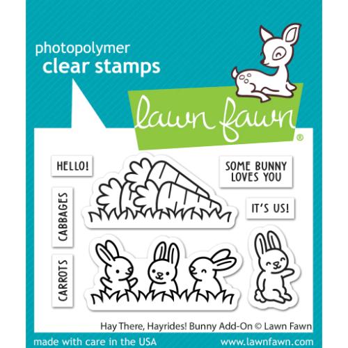 Lawn Fawn - Stamps - Hay There, Hayrides! Bunny Add-On