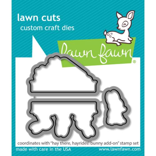 Lawn Fawn - Lawn Cuts - Hay There, Hayrides! Bunny Add-On Dies