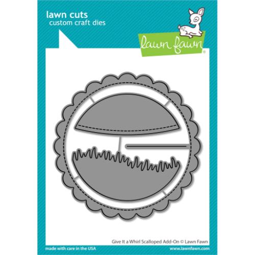 Lawn Fawn - Lawn Cuts - Give It a Whirl Scalloped Add-On Die