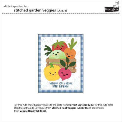 Lawn Fawn - Lawn Cuts - Stitched Garden Veggies Dies