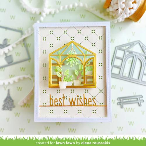 Lawn Fawn - Lawn Cuts - Best Wishes Line Border Die