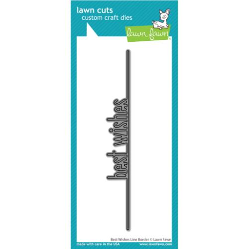 Lawn Fawn - Lawn Cuts - Best Wishes Line Border Die