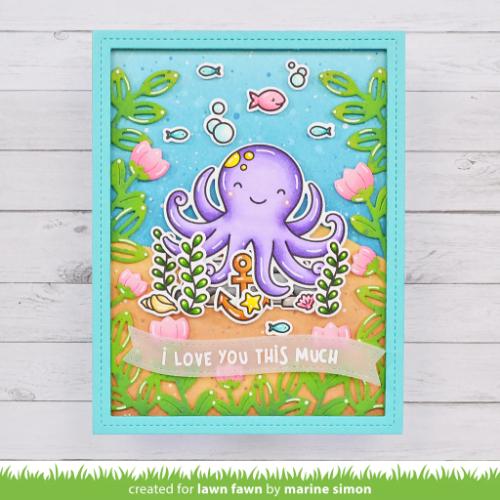 Lawn Fawn - Lawn Cuts - Flower Garden Backdrop Dies