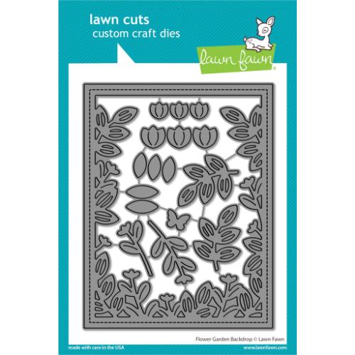 Lawn Fawn - Lawn Cuts - Flower Garden Backdrop Dies