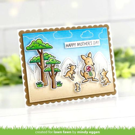 Lawn Fawn - Hot Foil - Cloud Background: Landscape Hot Foil Plate
