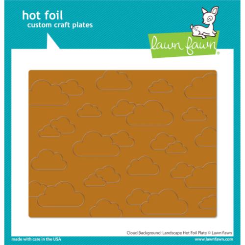Lawn Fawn - Hot Foil - Cloud Background: Landscape Hot Foil Plate