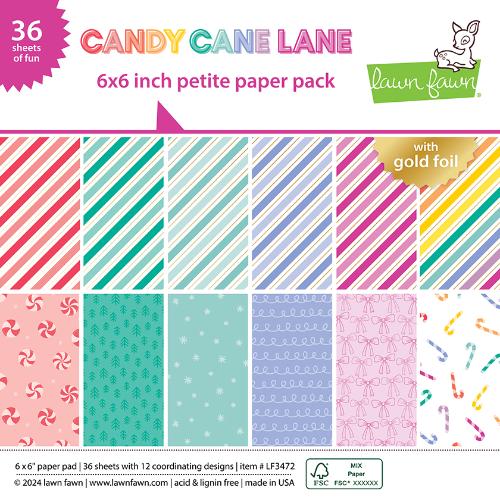 Lawn Fawn - Paper - Candy Cane Lane - Petite Paper Pack