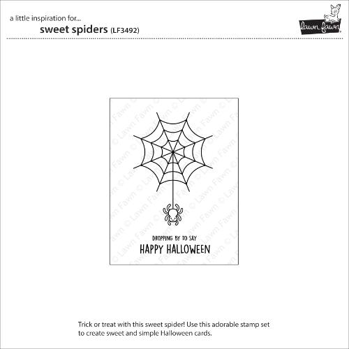 Lawn Fawn - Stamps - Sweet Spiders