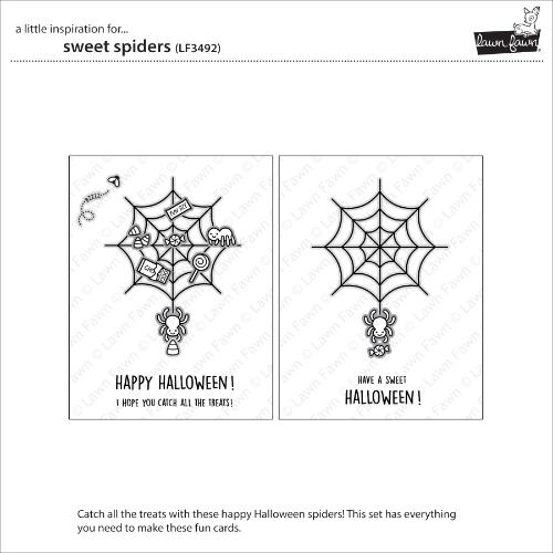 Lawn Fawn - Stamps - Sweet Spiders