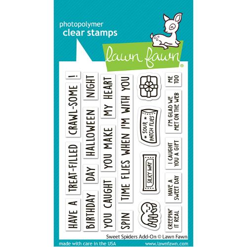 Lawn Fawn - Stamps - Sweet Spiders Add-On