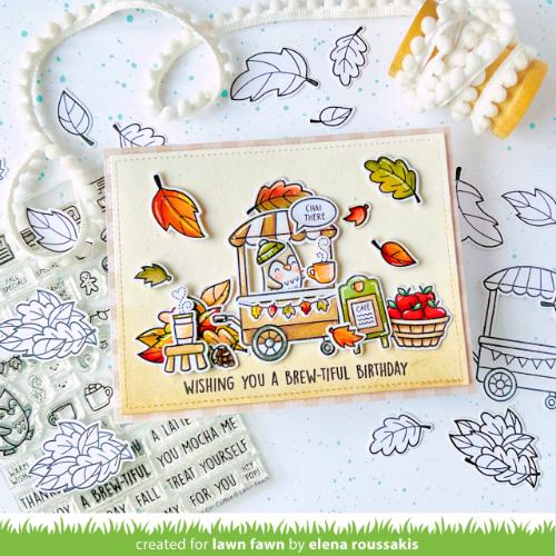 Lawn Fawn - Stamps - Treat Cart Add-On: Coffee