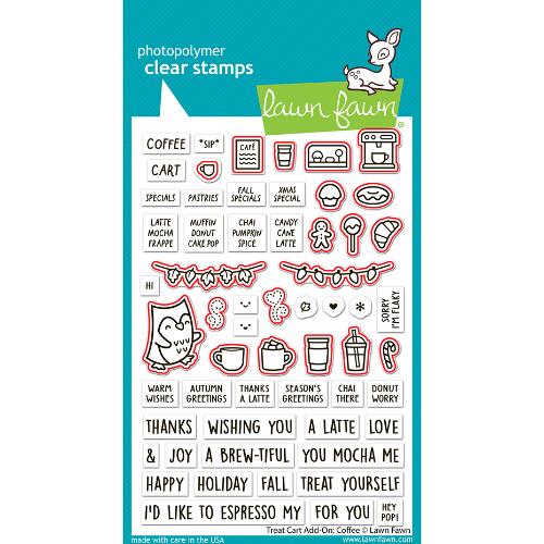 Lawn Fawn - Lawn Cuts - Treat Cart Add-On: Coffee Dies