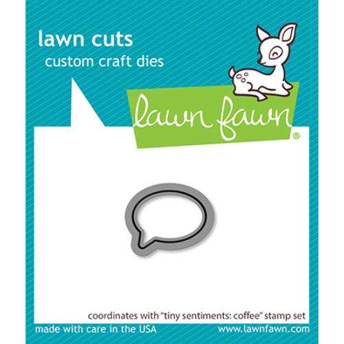 Lawn Fawn - Lawn Cuts - Tiny Sentiments: Coffee Die