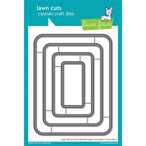 Lawn Fawn - Lawn Cuts - Large Stitched Rounded Rectangle Stackables Dies
