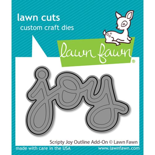 Lawn Fawn - Lawn Cuts - Scripty Joy Outline Add-On Die