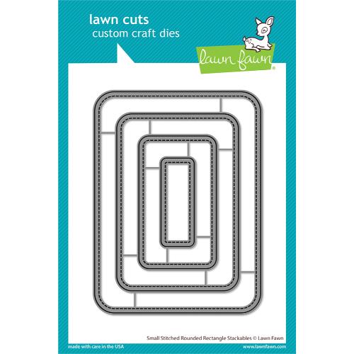 Lawn Fawn - Lawn Cuts - Small Stitched Rounded Rectangle Stackables Dies