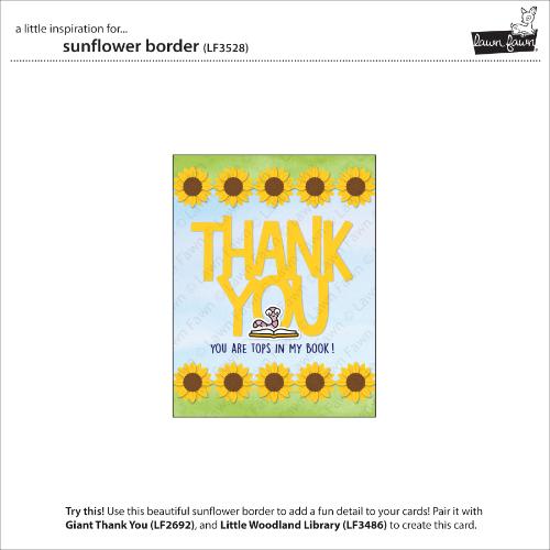 Lawn Fawn - Lawn Cuts - Sunflower Border Dies