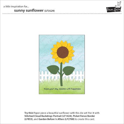 Lawn Fawn - Lawn Cuts - Sunny Sunflower Dies