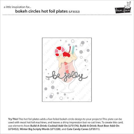 Lawn Fawn - Hot Foil - Bokeh Circles Hot Foil Plates