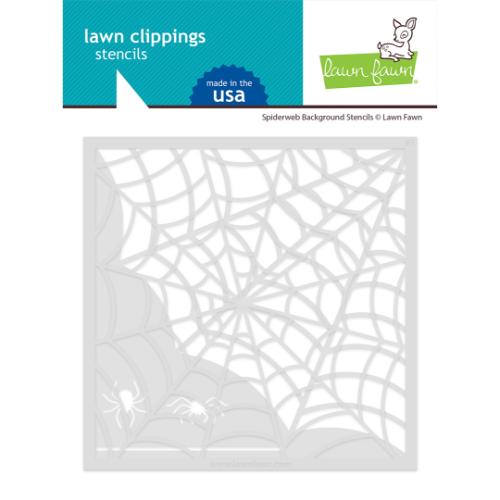Lawn Fawn - Lawn Clippings - Spiderweb Background Stencils