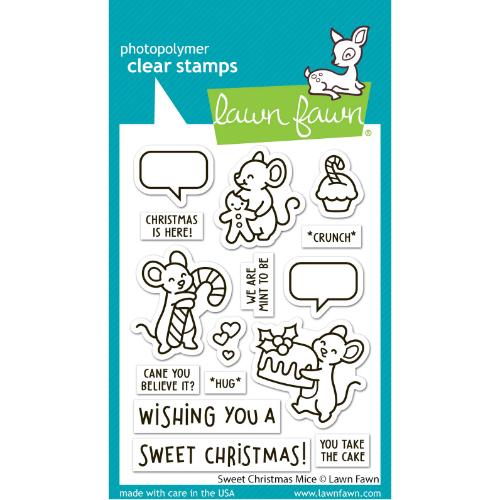 Lawn Fawn - Stamps - Sweet Christmas Mice