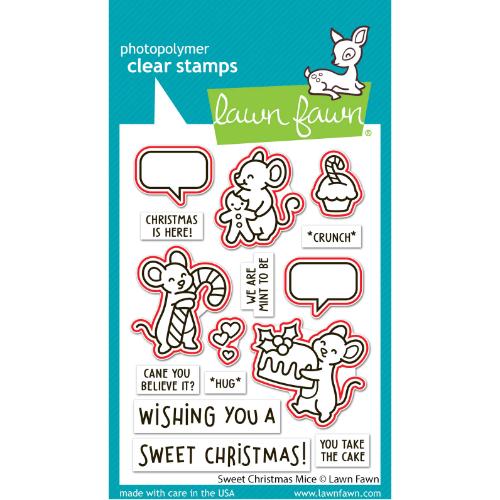 Lawn Fawn - Lawn Cuts - Sweet Christmas Mice Dies