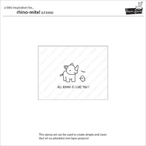 Lawn Fawn - Stamps - Rhino-mite!