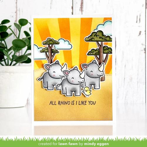 Lawn Fawn - Stamps - Rhino-mite!