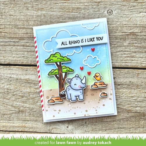 Lawn Fawn - Stamps - Rhino-mite!