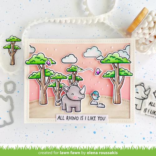 Lawn Fawn - Stamps - Rhino-mite!