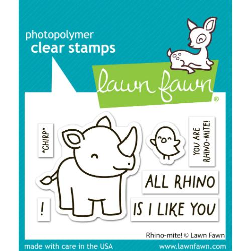 Lawn Fawn - Stamps - Rhino-mite!