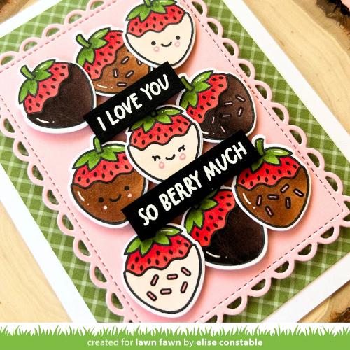Lawn Fawn - Stamps - Sweet Strawberry