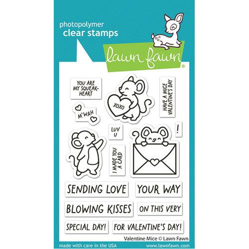 Lawn Fawn - Stamps - Valentine Mice