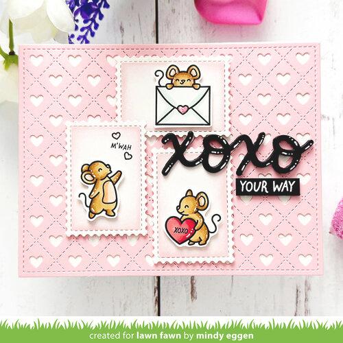 Lawn Fawn - Stamps - Valentine Mice