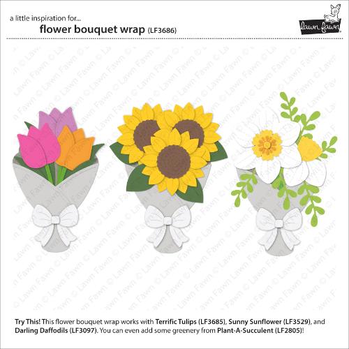 Lawn Fawn - Lawn Cuts - Flower Bouquet Wrap Dies
