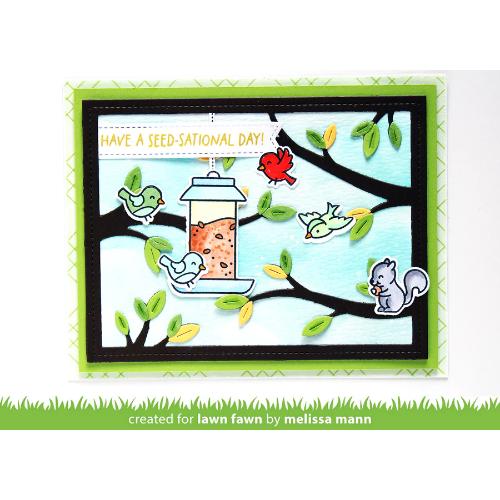 Lawn Fawn - Stamps - Backyard Bird Feeder
