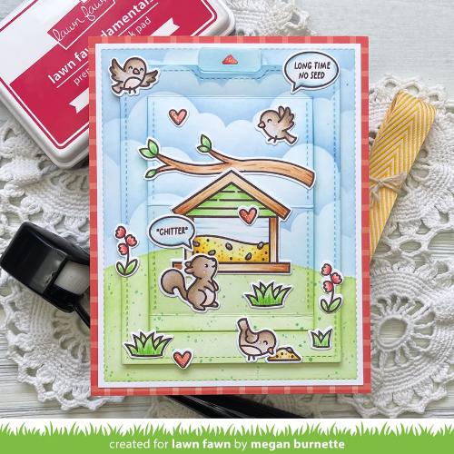 Lawn Fawn - Stamps - Backyard Bird Feeder