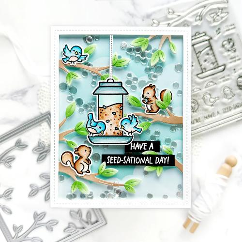 Lawn Fawn - Stamps - Backyard Bird Feeder