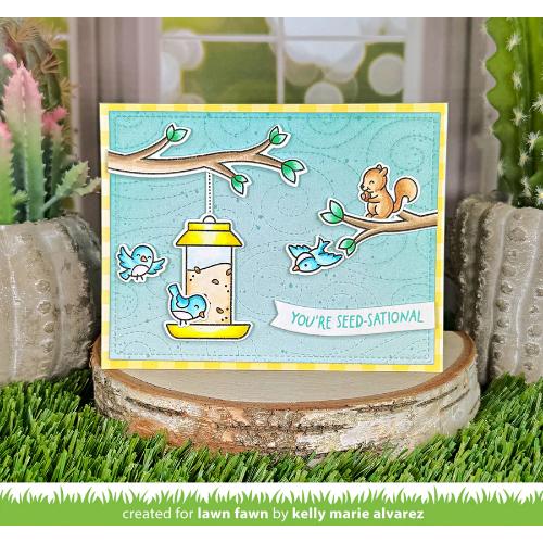 Lawn Fawn - Stamps - Backyard Bird Feeder