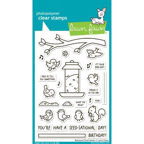Lawn Fawn - Stamps - Backyard Bird Feeder