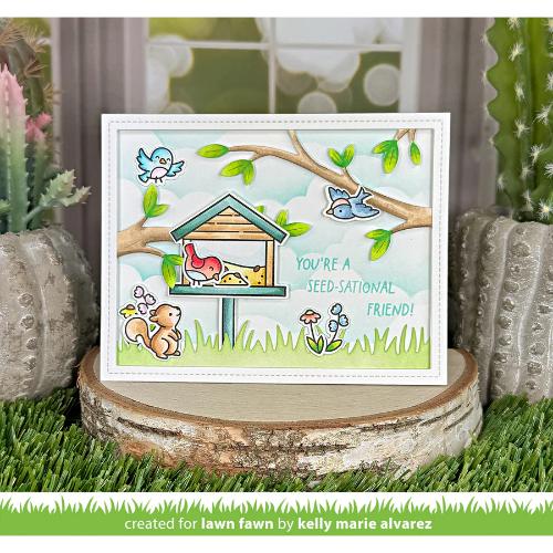 Lawn Fawn - Stamps - Backyard Bird Feeder Add-On